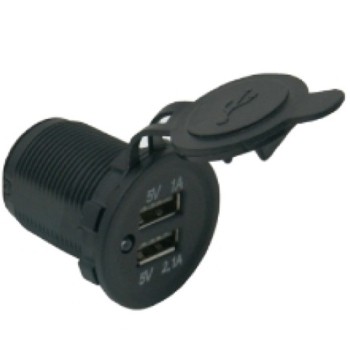 GBC 29.1700.05 - Φορτιστής με 2 Υποδοχές USB 2.1A + 1A